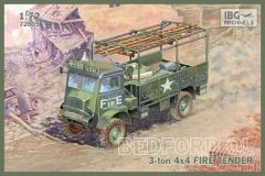 IBG Models 1/72 Bedford QLR 3 ton 4x4 Fire Tender # 72005 - Plastic Model Kit
