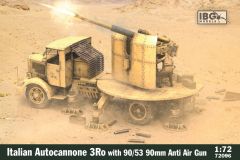 IBG Models 1/72 3Ro Italian Autocannone 90/53 with 90mm Anti Air Gun # 72096