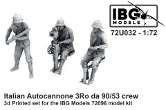 IBG Models 1/72 3Ro Italian Autocannone da 90/53 Crew # 032