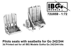 IBG Models 1/72 Gotha Go-242A-1/Go-244 Pilots Seats With Seatbelts # 059