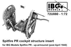 IBG Models 1/72 Supermarine Spitfire PR cockpit structure insert - up-armoured # 080