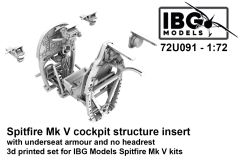 IBG Models 1/72 Supermarine Spitfire Mk.V Cockpit Structure Insert # 091