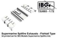 IBG Models 1/72 Supermarine Spitfire Exhausts - Fishtail Type # 093