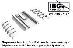 IBG Models 1/72 Supermarine Spitfire Exhausts - Individual Type # 095
