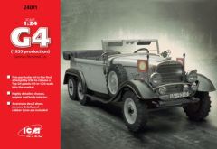ICM 1/24 Typ G4 (1935 production) German Personnel Car # 24011 - Plastic Model Kit