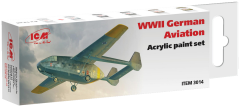 ICM German Aviation Acrylic Paint Set After 1943 [Gotha Go-242B Gotha Go-242A] # 3014