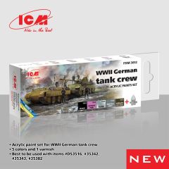 ICM German (WWII) Tank Crew Acrylic Paint Set # 3032