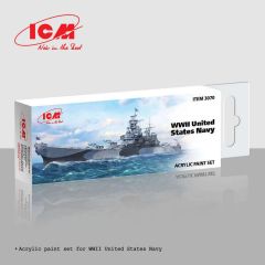 ICM WWII United States Navy Acrylic Paint Set # 3070