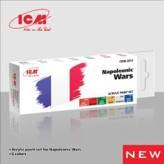 ICM Napoleonic Wars Acrylic Paint Set 6 x 12 ml Bottles # 3072
