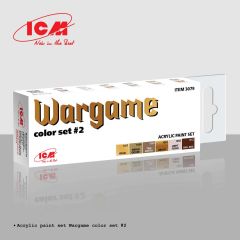 ICM Wargame Color Set 2 Acrylic Paint Set 6 x 12ml Bottles # 3079