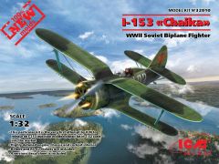 ICM 1/32 Polikarpov I-153 WWII Soviet Biplane Fighter (100% new molds) # 32010