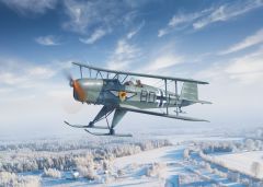 ICM 1/32 Bücker Bü 131D (Winter Version), WWII German Training Aircraft # 32029