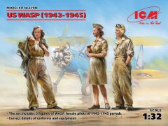 ICM 1/35 US WASP (1943-1945) (3 figures femail pilot's 1943-1945) (100% new molds)  # 32108