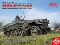 ICM 1/35 Sd.Kfz.251/1 Ausf.A WWII German Armoured Personnel Carrier (100% new molds) # 35101