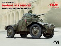 ICM 1/35  Panhard 178 AMD-35, WWII French Armoured Vehicle (100% new molds) # 35373 - Plastic Model Kit