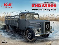ICM 1/35 KHD S3000, WWII German Army Truck (100% new molds) # 35451 - Plastic Model Kit