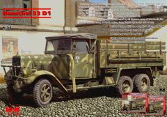 ICM Models 1/35 Henschel 33D1 WWII German Army Truck # 35466 - Plastic Model Kit