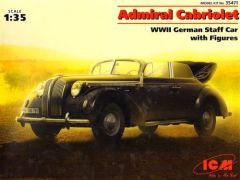 ICM 1/35 Admiral Cabriolet WWII German Staff Car # 35471 - Plastic Model Kit