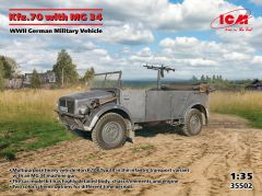 ICM 1/35 Kfz.70 with MG 34 WWII German Military Vehicle # 35502
