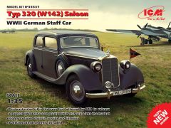 ICM 1/35 Typ 320 (W142) Saloon, WWII German Staff Car # 35537 - Plastic Model Kit