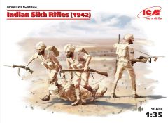 ICM 1/35 Indian Sikh Rifles (1942) (4 figures) # 35564 - Plastic Model Figures