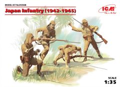 ICM 1/35 Japanese Infantry (1942-1945) (WWII) (4 figures) (100% new moulds) # 35568