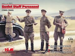 ICM 1/35 Soviet Staff Personnel (1939-1945) (4 figures) # 35612 - Plastic Model Figures