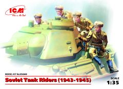 ICM 1/35 Russian/Soviet Tank Riders (1943-1945) (4 figures) (100% new molds) # 35640