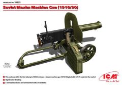 ICM 1/35 Soviet Maxim Machine Gun (1910/30) # 35675 - Plastic Model Kit