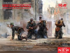ICM 1/35 WWI Belgian Infantry (100% new molds) # 35680