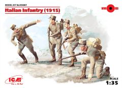 ICM 1/35 Italian Infantry (1915) (4 figures)  # 35687 - Plastic Model Figures
