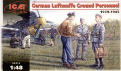 ICM 1/48 Luftwaffe Ground Personnel # 48085 - Plastic Model Kit