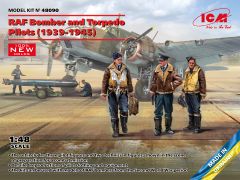 ICM 1/48 RAF Bomber and Torpedo Pilots (1939-1945) # 48090
