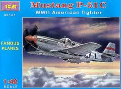 ICM 1/48 North American P-51C Mustang # 48121 - Plastic Model Kit
