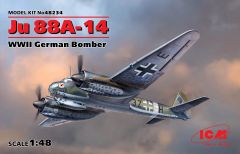 ICM 1/48 Junkers Ju 88A-14 WWII German Bomber # 48234