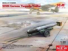 ICM 1/48 WWII German Torpedo Trailer (100% new molds) # 48404