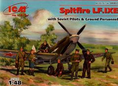 ICM 1/48 Supermarine Spitfire with Pilots and Gr # 48802 - Plastic Model Kit