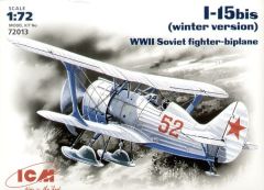ICM 1/72 Polikarpov I-15bis Russian aircraft # 72013 - Plastic Model Kit