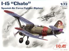 ICM 1/72 Polikarpov I-15 Chato Spani # 72061 - Plastic Model Kit