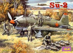 ICM 1/72 Sukhoi Su-2 WWII Soviet Light Bomber # 72081
