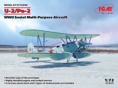 ICM 1/72 Polikarpov U-2/Po-2 WWII Soviet Multi-Purpose Aircraft # 72244