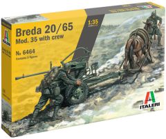 Italeri 1/35 Horse Drawn Breda 20 # 6464 - Plastic Model Kit