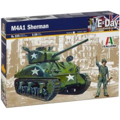 Italeri 1/35 M4A1 Sherman. NEW DECAL VERSIONS: FRANCE & SOUTH AFRICA # 0225