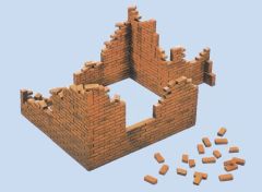 Italeri 1/35 Brick Walls set # 405 - Plastic Model Kit
