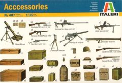 Italeri 1/35 Allied WWII Guns Rifles Mortars  # 0407 - Plastic Model Kit