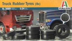 Italeri 1/24 Truck Rubber Tyres x 8 # 3889 - Plastic Model Kit