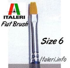 Italeri Size 6 Synthetic Flat Brush # 51229