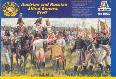 Italeri 1/72 Napoleonic Austrian and Russian Allied General Staff # 6037 - Plastic Model Figures