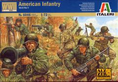 Italeri 1/72 WWII US Infantry # 6046 - Plastic Model Figures