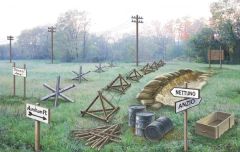 Italeri 1/72 WWII Battlefield Accessories # 6049 - Plastic Model Kit